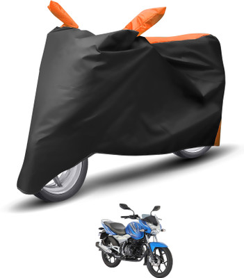 Caronix Waterproof Two Wheeler Cover for Bajaj(Discover 125 DTS-i, Orange)