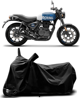 BbcMart Waterproof Two Wheeler Cover for Royal Enfield(Hunter 350, Black)
