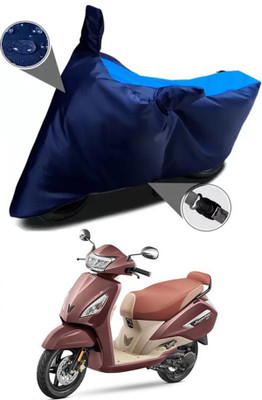 RONISH Waterproof Two Wheeler Cover for TVS(Jupiter 125, Blue)