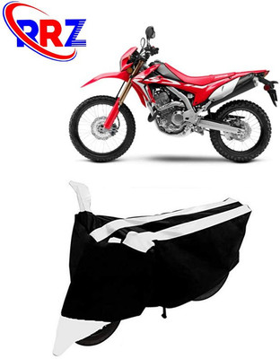 RRZ Waterproof Two Wheeler Cover for Honda(CRF 250 L, Black, White)