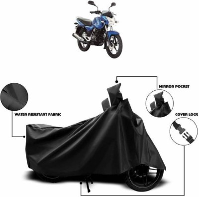 smwzxyu Waterproof Two Wheeler Cover for Bajaj(Discover 150 f, Black)