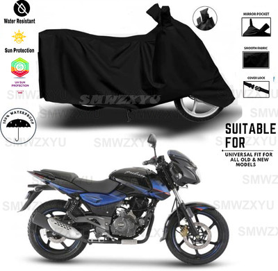 smwzxyu Two Wheeler Cover for Bajaj(Black)