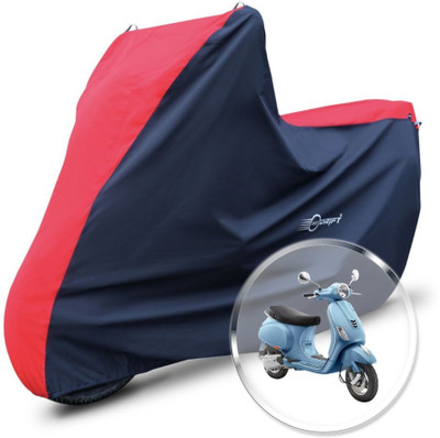 Neodrift Two Wheeler Cover for Vespa(ZX 125, Red, Black)