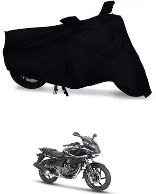 THE REAL ARV Waterproof Two Wheeler Cover for Bajaj(Pulsar 220, Black)