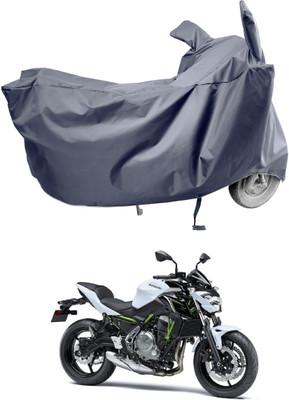 Amexride Two Wheeler Cover for Kawasaki(Z650, Grey)