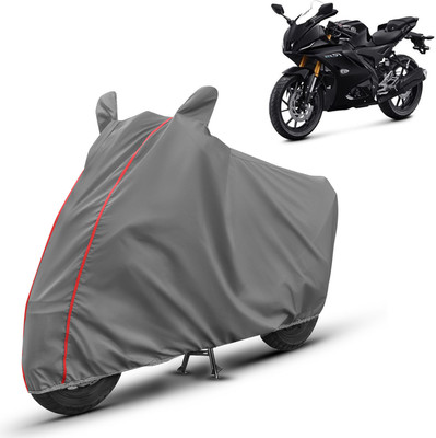 AUTOMOZEXO Waterproof Two Wheeler Cover for Yamaha(R15, Grey)