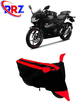 RRZ Waterproof Two Wheeler Cover for Suzuki(Gixxer SF, Black, Red)