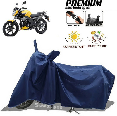 smwzxyu Waterproof Two Wheeler Cover for Honda, Universal For Bike, TVS(Raider, Blue)