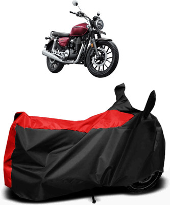 RM Collections Waterproof Two Wheeler Cover for Honda(Hness CB350, Red, Black)