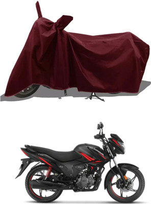 Mdstar Waterproof Two Wheeler Cover for Hero(Glamour, Maroon)
