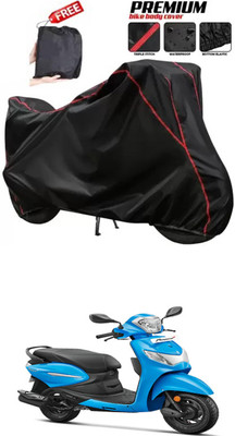 DeepShakshi AUTOMOTIVE Two Wheeler Cover for Hero(MotoCorp Pleasure Plus, Black)