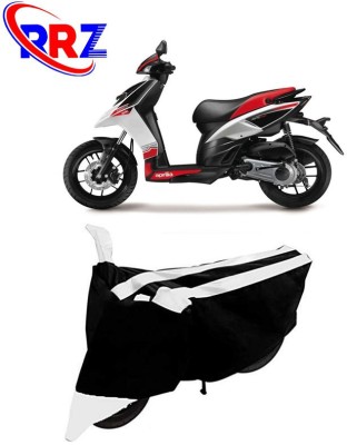 RRZ Waterproof Two Wheeler Cover for Aprilia(SR 125, Black, White)