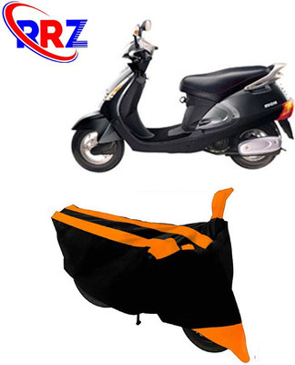 RRZ Waterproof Two Wheeler Cover for Kinetic(Nova EX, Black, Orange)