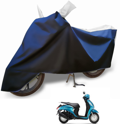 Euro Care Waterproof Two Wheeler Cover for Yamaha(Fascino, Silver)