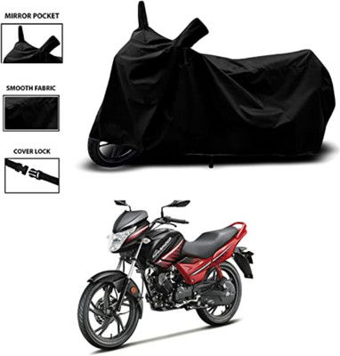HWSXQAE Waterproof Two Wheeler Cover for Universal For Bike(Glamour BS6, Blue)