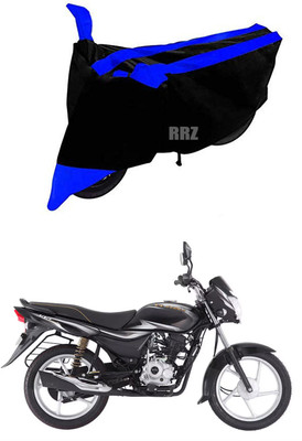 RRZ Two Wheeler Cover for Bajaj(Platina 110, Black, Blue)