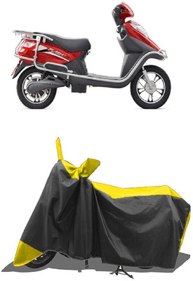 SUGASHRI Waterproof Two Wheeler Cover for Hero(Electric Cruz, Yellow, Black)