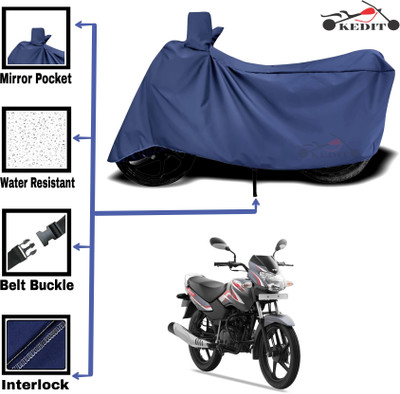 AASHTIK MART Two Wheeler Cover for TVS(Sport KS, Blue)