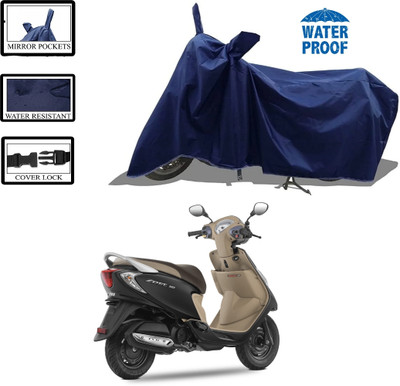 WMIZEXA Waterproof Two Wheeler Cover for TVS(Zest 110, Blue)