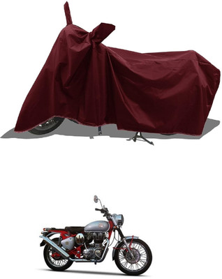 MWBB Waterproof Two Wheeler Cover for Royal Enfield(Bullet Trials 350, Maroon)