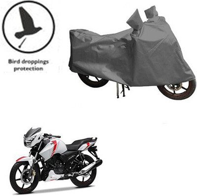 MMSSTAR Waterproof Two Wheeler Cover for TVS(Apache RTR 160, Grey)