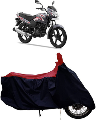 KEDIT Two Wheeler Cover for TVS(Sport KS BS6, Red, Black)