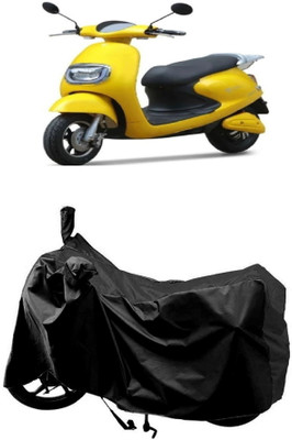 AutoKick Two Wheeler Cover for Techo Electra(Emerge, Black)
