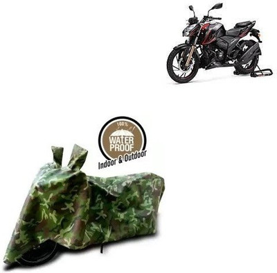 ENTIRELY ELITE Waterproof Two Wheeler Cover for TVS(Apache RTR 200 4V, Multicolor)