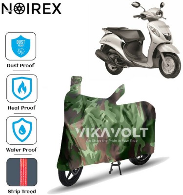 NOIREX Waterproof Two Wheeler Cover for Yamaha(Fascino, Green)