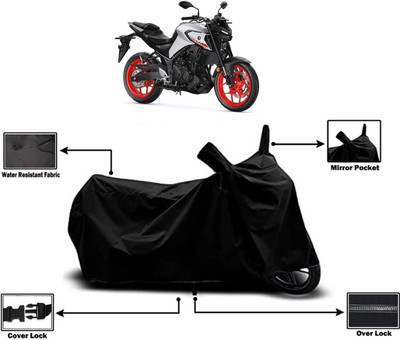 Amexride Two Wheeler Cover for Yamaha(MT-03 BS6, Black)