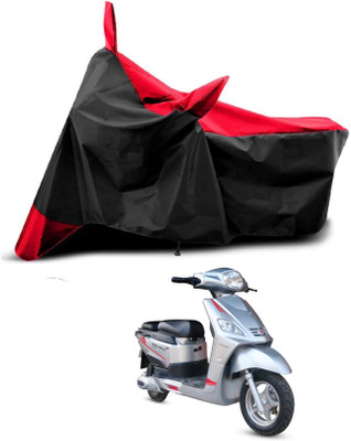 KEDIT Two Wheeler Cover for Hero(Electric NYX e5, Red, Black)