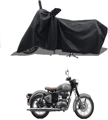 NIRUJI TRADERS Waterproof Two Wheeler Cover for Royal Enfield(Classic Gunmetal, Black)