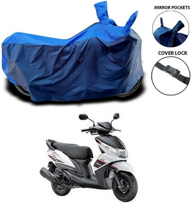 DeepShakshi AUTOMOTIVE Two Wheeler Cover for Yamaha(Ray Z, Black, Blue)