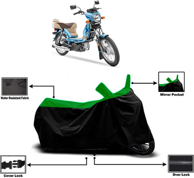 Amexride Two Wheeler Cover for TVS(XL 100 Comfort BS6, Green)