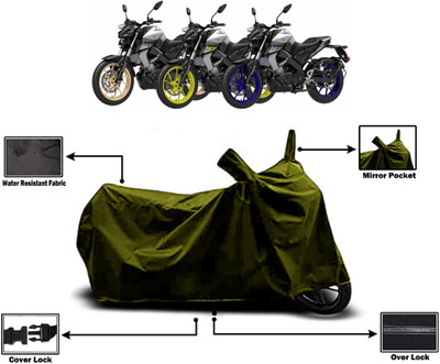 Amexride Two Wheeler Cover for Yamaha(MT-15 BS6, Green)