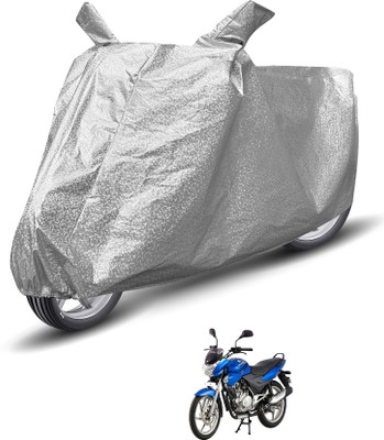 Auto Hub Waterproof Two Wheeler Cover for Bajaj(Discover 150 f, Silver)