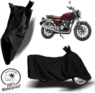 RAAMKM Waterproof Two Wheeler Cover for Hero, Honda, Royal Enfield, TVS(Passion Plus, Black)