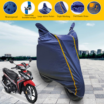 GARREGE Waterproof Two Wheeler Cover for Yamaha(Blue)