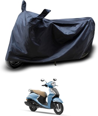 smwzxyu Waterproof Two Wheeler Cover for Yamaha(Fascino 125 FI, Black)