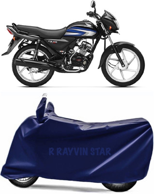 R Rayvin Star Two Wheeler Cover for Honda(CD 110 Dream, Blue)