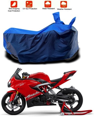 Ascension Two Wheeler Cover for TVS(Apache RR 310, Blue, Blue)