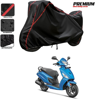 GOSHIV-car and bike accessories Waterproof Two Wheeler Cover for Hero(Dash, Black, Red)
