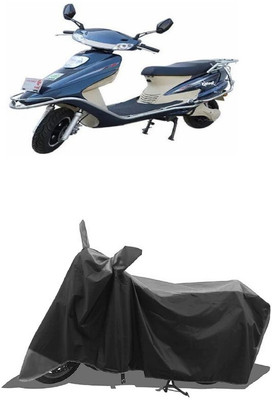 SUGASHRI Waterproof Two Wheeler Cover for Tunwal(Sport 63 60V, Grey, Black)