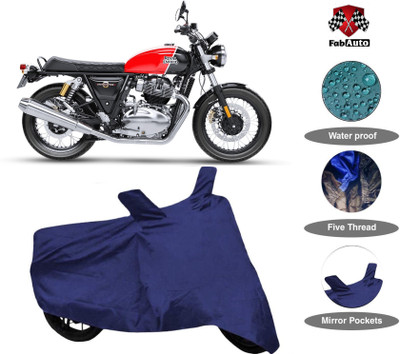 SK AUTO Waterproof Two Wheeler Cover for Royal Enfield(Continental GT 650, Blue)