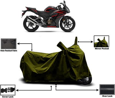 Amexride Two Wheeler Cover for Honda(CBR300R, Green)