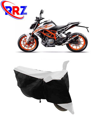 RRZ Waterproof Two Wheeler Cover for KTM(Duke 390, Black, White)