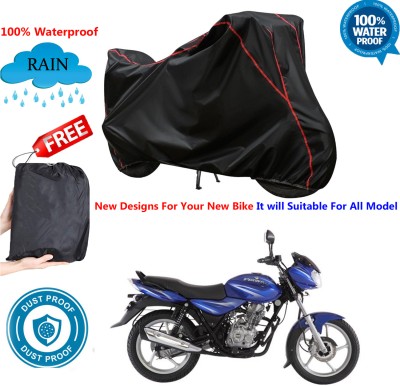 AutoGalaxy Waterproof Two Wheeler Cover for Bajaj(Discover 125 DTS-i, Black)