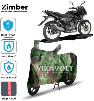 ZIMBER Waterproof Two Wheeler Cover for Bajaj(Pulsar 150, Green)