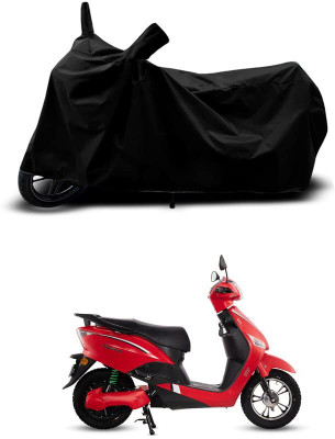 KEDIT Two Wheeler Cover for Hero(Electric Wave Dx, Black)