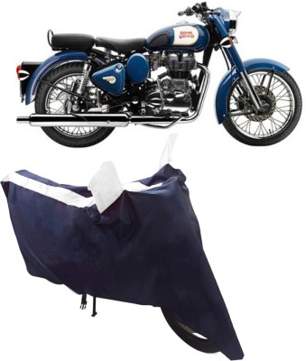 BLUERIDE Two Wheeler Cover for Royal Enfield(Classic 350, White)